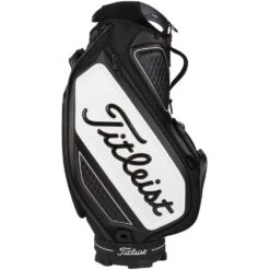 Titleist Tour Staff Bag -Golf Series Discount Titleist Black White Staff Bag Side 2 View