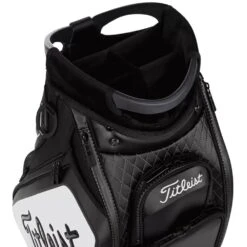 Titleist Tour Staff Bag -Golf Series Discount Titleist Black White Staff Bag Top View