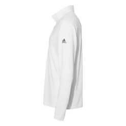 Adidas Golf A401 Lightweight Quarter-Zip Solid Pullover -Golf Series Discount adiow 2922 wht side 10 23 01935.1696969203