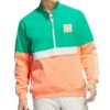 Adidas Golf Men's Adicross Anorak 1/2-Zip Pullover -Golf Series Discount adiow 3206 grn front 08 23 44271.1693521720