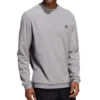 Adidas Golf Men's Core Crew Performance Pullover Sweatshirt -Golf Series Discount adiow 4552 gry frontr 08 23 16061.1697241054