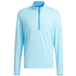 Adidas Golf Men's Lightweight 1/4-Zip Pullover -Golf Series Discount adiow 5446 bblu front 05 23 00482.1693507165