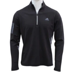 Adidas Golf Men's Classic 3-Stripe 1/4-Zip Midweight Performance Pullover 12 Adidas Golf Men's Classic 3-Stripe 1/4-Zip Midweight Performance Pullover -Golf Series Discount adiow classic blkgray front 03 23 85140.1697313453