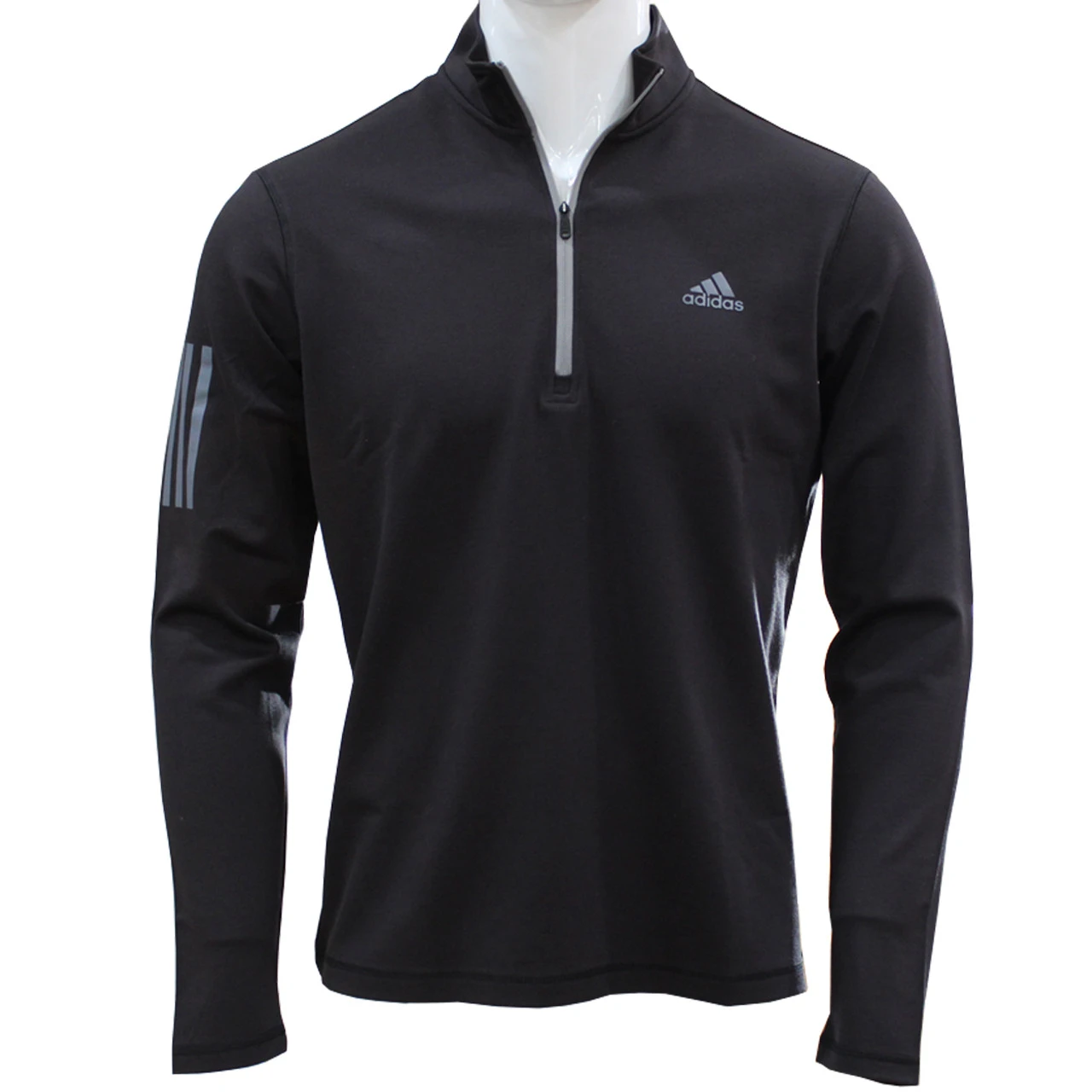Adidas Golf Men's Classic 3-Stripe 1/4-Zip Midweight Performance Pullover 7 Adidas Golf Men's Classic 3-Stripe 1/4-Zip Midweight Performance Pullover - Image 5
