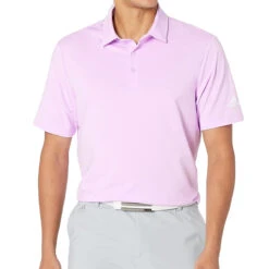Adidas Ultimate 365 Solid Heather Polo Shirt -Golf Series Discount adipolo 3275 lilac bliss front 08 23 84724.1697157568
