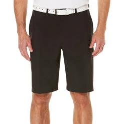 Ben Hogan Performance Flat Front Golf Shorts -Golf Series Discount bhshort blk front 6 22 74018.1697430092