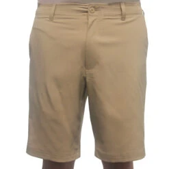 Ben Hogan Performance Flat Front Golf Shorts -Golf Series Discount bhshort khk front 6 22 85867.1697430092