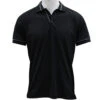 Bobby Jones Men's Rule 18 Solid Polo Golf Shirt -Golf Series Discount bjpolostrpcllr 0190 blk front 04 23 24108.1682711783