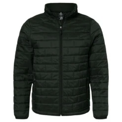 Burnside Men's Elemental Full-Zip Puffer Jacket -Golf Series Discount burjkt 8713 blk front 10 23 87077.1697472622