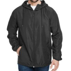 Burnside Stormbreaker Hooded Windbreaker Golf Jacket -Golf Series Discount burjkt 9754 blk front 10 23 84829.1697226548