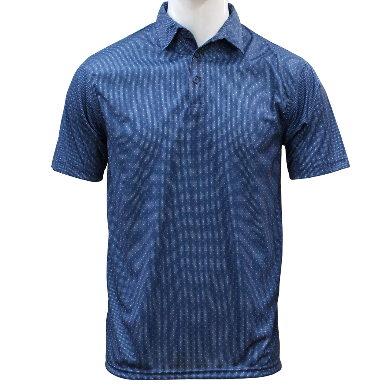 Burnside Men's Dot Performance Polo Golf Shirt 5 Burnside Men's Dot Performance Polo Golf Shirt - Image 3
