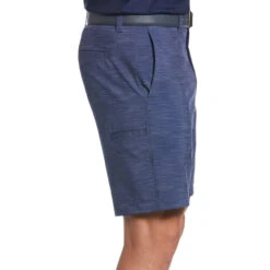 Callaway Golf Men's Performance Horizontal Herringbone Active Waist Shorts -Golf Series Discount calshort 0s3 nvy side 09 23 96962.1697284411