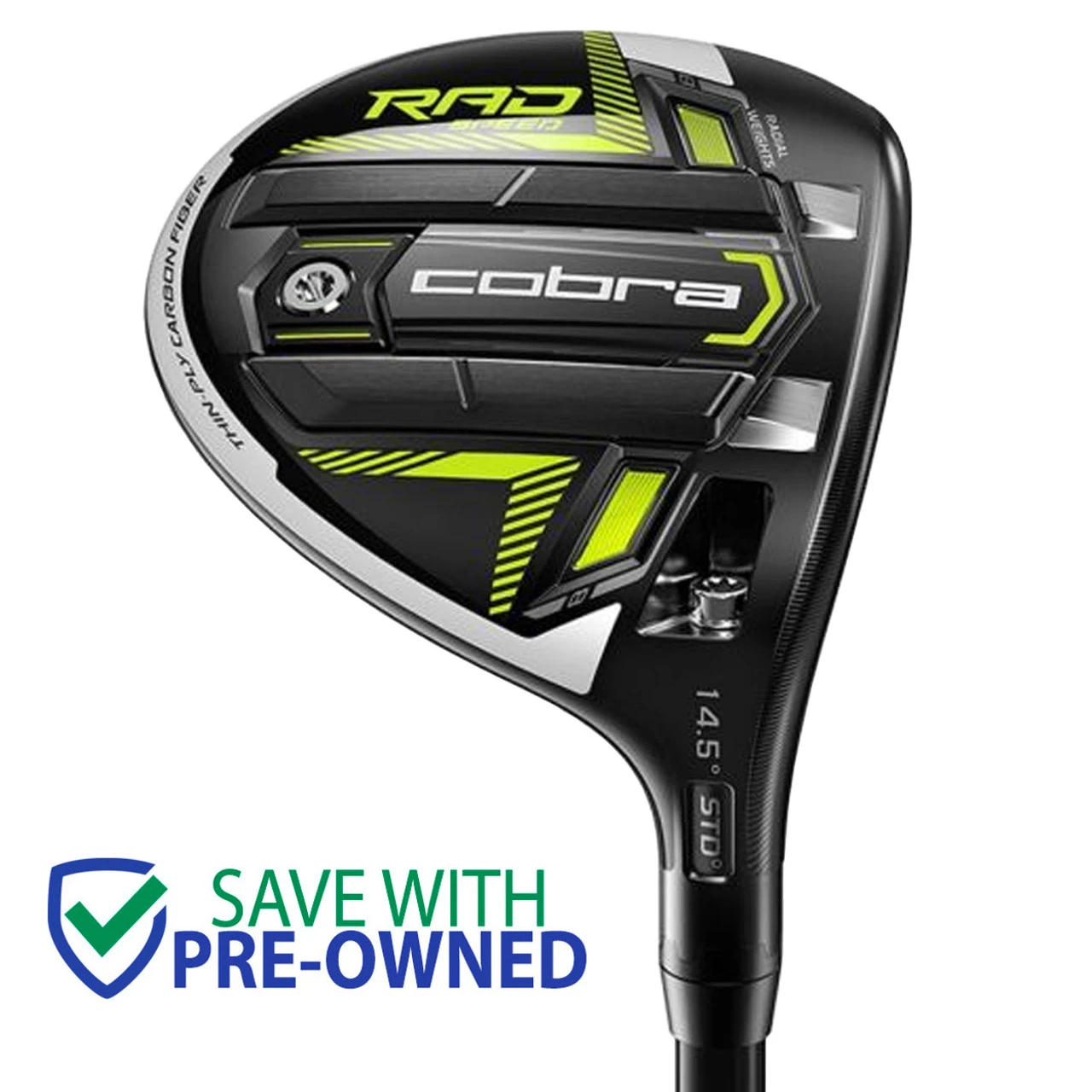 Cobra Golf RADSPEED Adjustable Fairway Wood, Pre-Owned 3 Cobra Golf RADSPEED Adjustable Fairway Wood, Pre-Owned