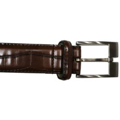 Danbury Golf Crocodile Pattern Genuine Leather Belt -Golf Series Discount dgbelt 2840500 blkbrn buckle 06 23 06882.1687276329