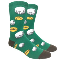 Fine Fit Golf Fun Novelty Crew Golf Socks (4-Pair) -Golf Series Discount ffit golfsock greenfore 9 22 06206.1667488609