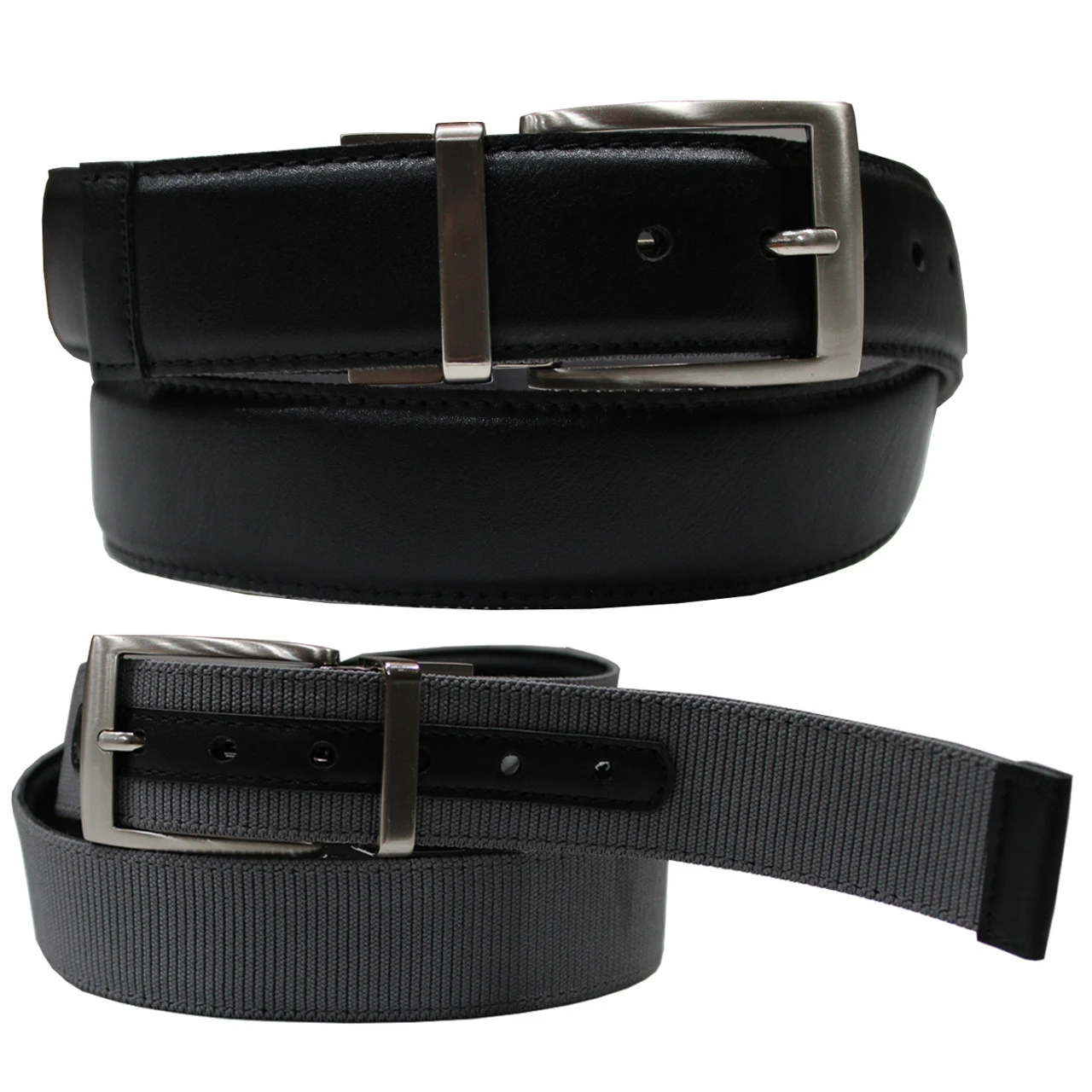 Greg Norman Golf Reversible Stretch Fit Double Stitch Belt **Closeout** 3 Greg Norman Golf Reversible Stretch Fit Double Stitch Belt **Closeout**