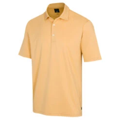 Greg Norman Men's Stretch Sky ML75 Solid Polo Golf Shirt ** Closeout** -Golf Series Discount gnpolo 508 wsht front 08 23 36609.1697070634