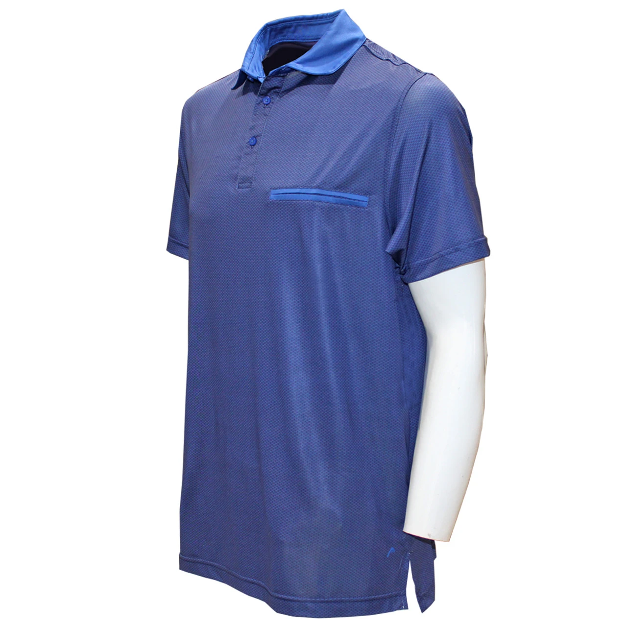 Head Men's Hex Pattern Print Polo Golf Shirt 6 Head Men's Hex Pattern Print Polo Golf Shirt - Image 4