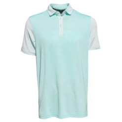 Head Men's Two-Tone Dot Print Polo Golf Shirt -Golf Series Discount headpolo 10172 oceanwht front 08 23 02942.1697443607