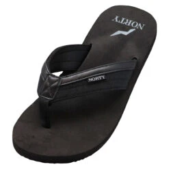 Norty Men's Flip-Flop Thong Sandal -Golf Series Discount hkc nortythong 13005 blk topsole 5 20 09553.1697414829