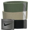 Nike 3-in-1 Web Belt, One Size Fits Most 2 Nike 3-in-1 Web Belt, One Size Fits Most -Golf Series Discount nik3packblt 6920 cargokahkiblk 0316 95486.1697501531