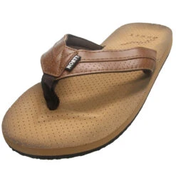 Norty Men's Flip-Flop Thong Sandal -Golf Series Discount nortythong 11080 brn obq 7 20 93962.1697414830