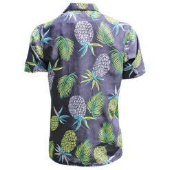 On Shore Men's Mystery Hawaiian Print Shortsleeve Shirts (2-pack) -Golf Series Discount onshore partyshirt blkpineapple back 06 23 99061.1687391861