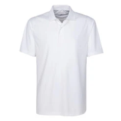 Oxford America Men's Burke Solid Polo Shirt -Golf Series Discount oxpolo 001100 wht front 8 22 25797.1697400383