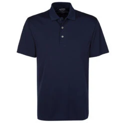 Oxford America Men's Burke Solid Polo Shirt -Golf Series Discount oxpolo 001404 nvy front 8 22 11889.1697400383