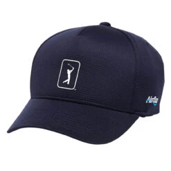 PGA Tour Airflux Mesh Adjustable Golf Hat -Golf Series Discount pgathat pea 5759 front 09 23 43794.1697299013