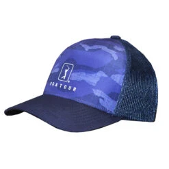 PGA Tour Adjustable Snapback Camouflage Trucker Cap -Golf Series Discount pgathat pea 6060 front 10 23 67780.1696462153