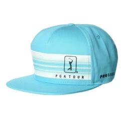 PGA Tour Standard Striped Adjustable Golf Hat -Golf Series Discount pgathat polynya 6107 front 03 23 57466.1691202888
