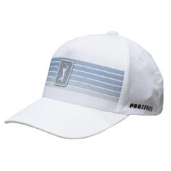 PGA Tour Printed Stripe Adjustable Golf Hat 10 PGA Tour Printed Stripe Adjustable Golf Hat -Golf Series Discount pgathat wht 6947 front 10 23 09663.1697099622