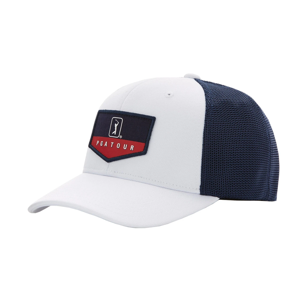 PGA Tour Americana Trucker Adjustable Golf Hat 3 PGA Tour Americana Trucker Adjustable Golf Hat