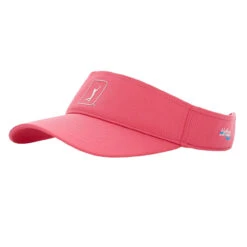 PGA Tour Airflux Mesh Adjustable Golf Visor -Golf Series Discount pgatvisor pink 8178 front 09 23 05664.1697299084
