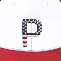 Puma Golf P110 Pars & Stripes Snapback Adjustable Hat -Golf Series Discount pumahat 2401 rwb zoom2 11 22 45702.1696912163