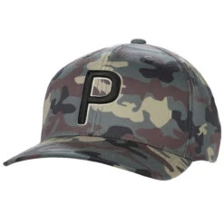 Puma Golf 110 P Snapback Adjustable Hat -Golf Series Discount pumahat 6501 thyme front 11 22 85465.1697429886