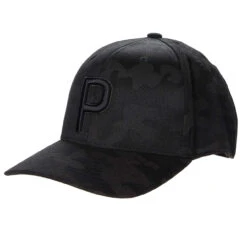 Puma Golf 110 P Snapback Adjustable Hat -Golf Series Discount pumahat 6502 blackcamo front 11 22 10426.1697429886
