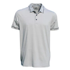 PUMA Golf Men's Cloudspun Monarch Polo Shirt -Golf Series Discount pumapolo 1702 grynvy front 05 23 80828.1697328063
