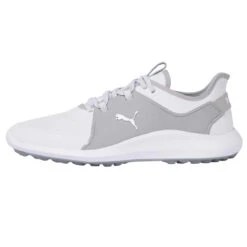 PUMA Men's Ignite Fasten8 Spikeless Golf Shoe -Golf Series Discount pumfasten8 0003 whtsil side 12 22 00241.1697429415