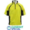 Sun Mountain Men's 1/4-Zip Shortsleeve Windshirt -Golf Series Discount smow 191421 yel front 03 23 cos 20710.1678820714