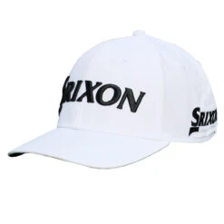 Srixon Golf Structured 3D Embroidered Adjustable Hat -Golf Series Discount srxhat 0257 struc whtblk obq 05 23 51346.1696737260