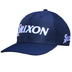 Srixon Golf Structured 3D Embroidered Adjustable Hat -Golf Series Discount srxhat 0259 strucap nvywht front 05 23 41738.1696737260