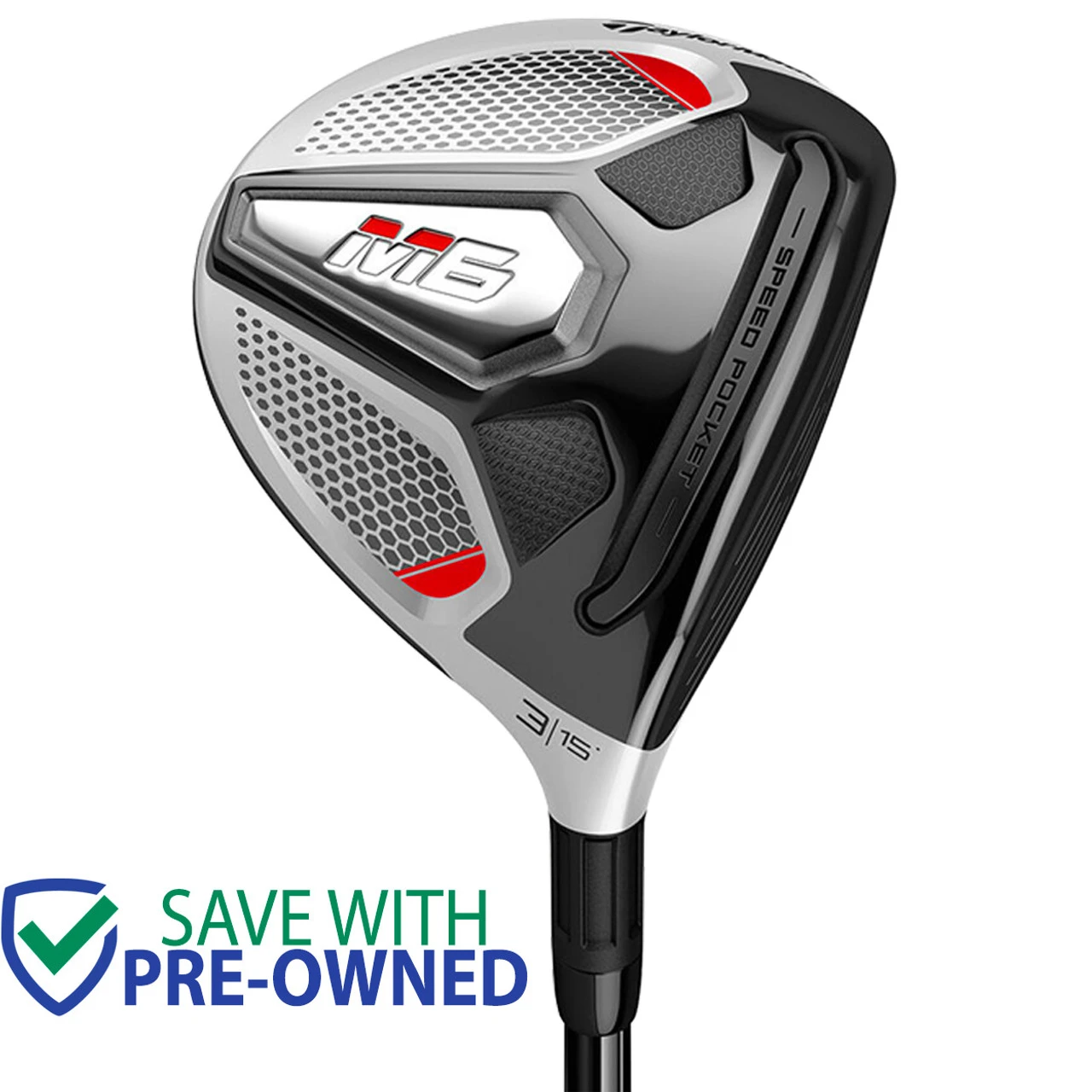 TaylorMade M6 Fairway Wood, Pre-Owned 3 TaylorMade M6 Fairway Wood, Pre-Owned