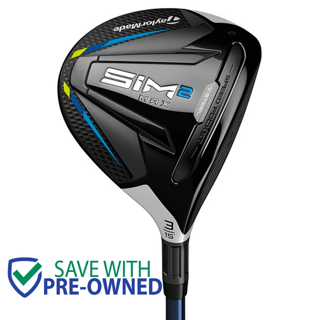 TaylorMade Golf SIM2 Max Fairway Wood, Pre-Owned 3 TaylorMade Golf SIM2 Max Fairway Wood, Pre-Owned