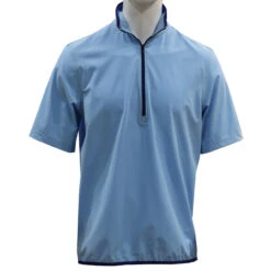 Under Armour Short-Sleeve Voyager 1/4 Zip Pullover -Golf Series Discount uassow 9102 blu front 04 23 51536.1681258149