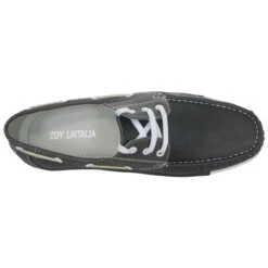 Zoyla Italia Men's Boat Shoe By Alessio -Golf Series Discount zoyitalia black top 0817 85455.1697501606